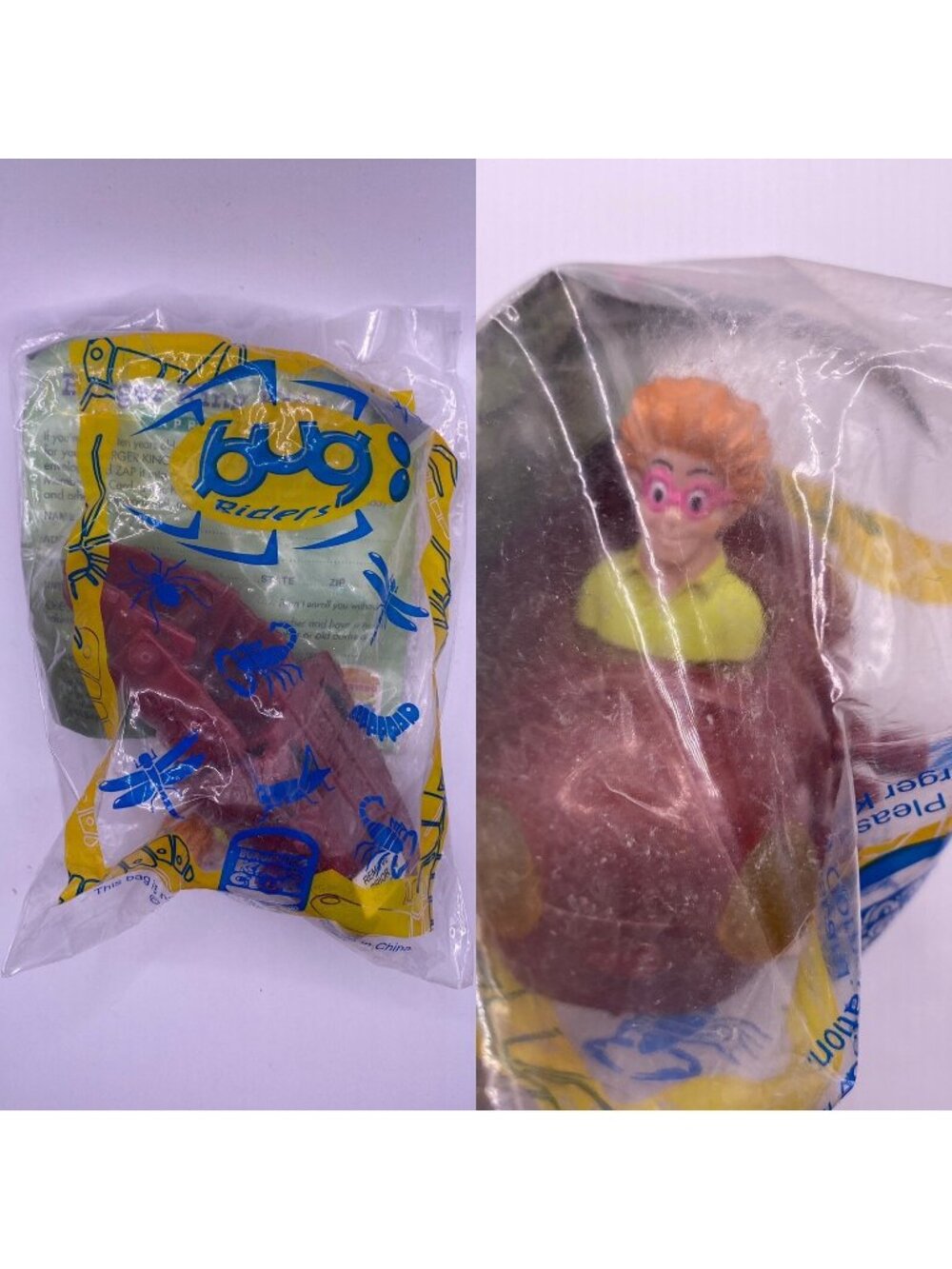 Burger King Kids Club 1998 Bug Riders Toy In Original Packaging